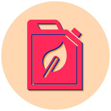 Yakıt. Web simgesi basit illüstrasyon