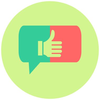 Konuş. Web simgesi basit illüstrasyon