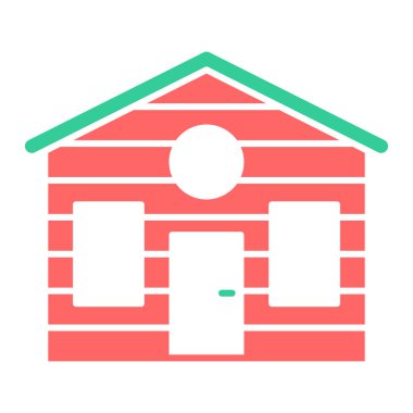 Ev. Web simgesi basit illüstrasyon