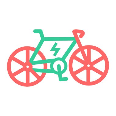 bisiklet simgesi, vektör illüstrasyonu basit tasarım 