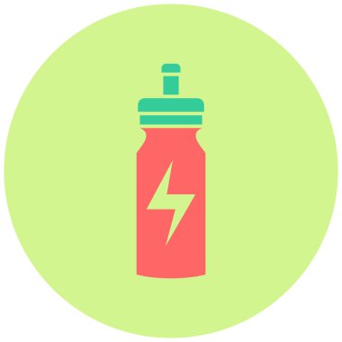 enerji içecek kutsal kişilerin resmi, vektör çizim