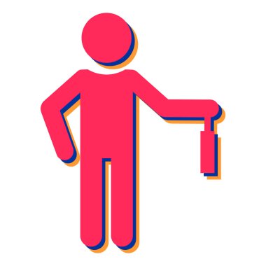 Modern simgenin vektör illüstrasyonu