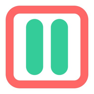 Dur. Web simgesi basit illüstrasyon