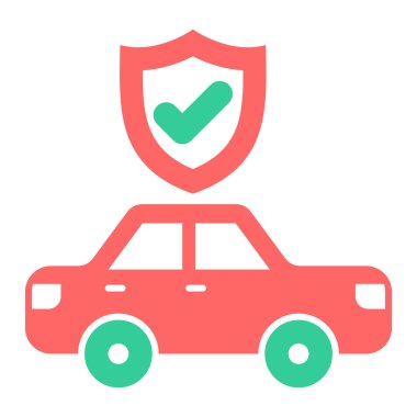 Araba sigortası. Web simgesi