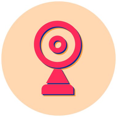 Web kamerası. Web simgesi basit illüstrasyon