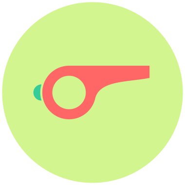 Islık. Web simgesi basit illüstrasyon