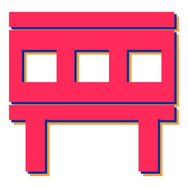 Modern b 'nin vektör illüstrasyonu eksik simgesi