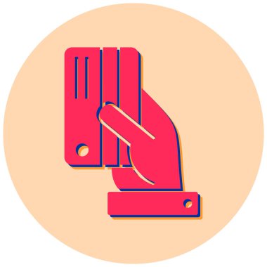 El ele tutuşma kartı. Basit tasarım