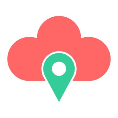 Bulut. Web simgesi basit tasarım