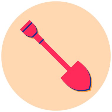 Kürek. Web simgesi basit illüstrasyon