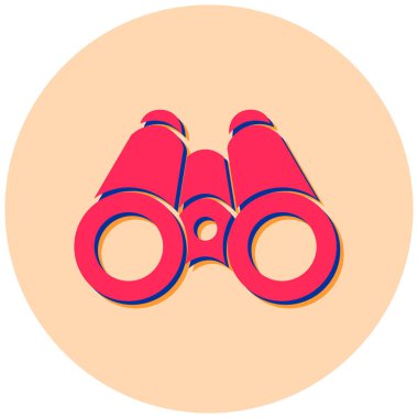 Dürbün. Web simgesi basit tasarım