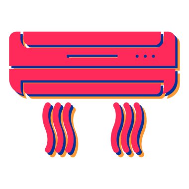 Klima ikonu. Web için ısıtıcı vektör simgelerinin basit çizimi