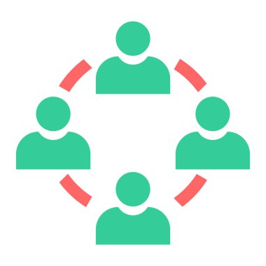 İş dünyası takım ikonu. Basit resimleme