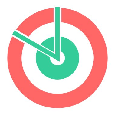 hedef simge vektör illüstrasyonu