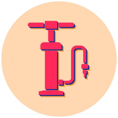 Pompa simgesinin vektör illüstrasyonu