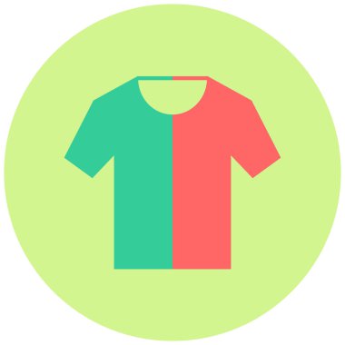 t-shirt simgesi, vektör illüstrasyonu