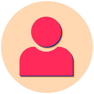 kullanıcı. Web simgesi basit illüstrasyon