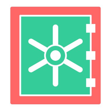 Güvenli ikon. Basit resimleme