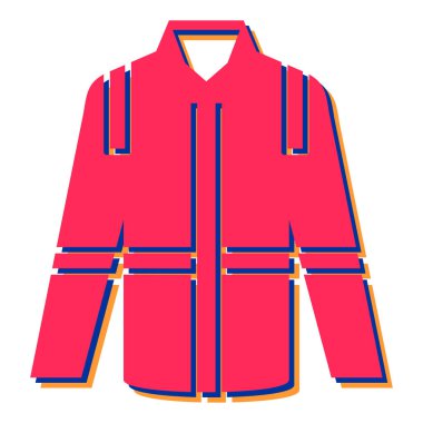 Spor yelek ikonu. vektör illüstrasyonu