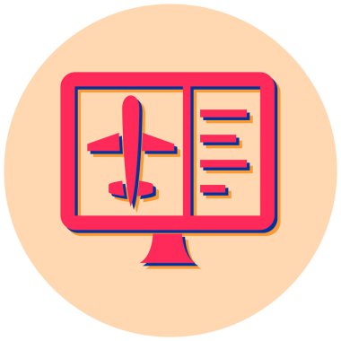 Uçuş. Web simgesi basit illüstrasyon