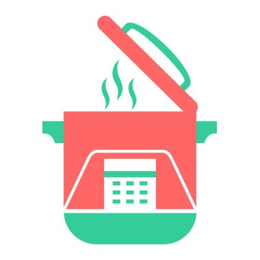 Mutfak gereçleri ikon vektör illüstrasyon tasarımı