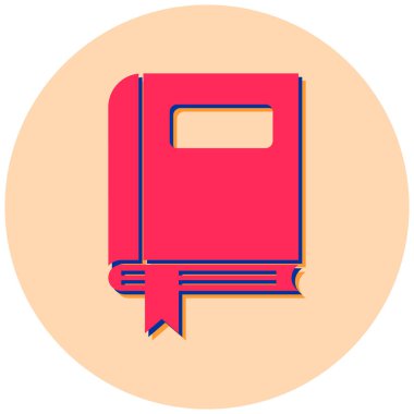 kitap simgesi vektör illüstrasyonu