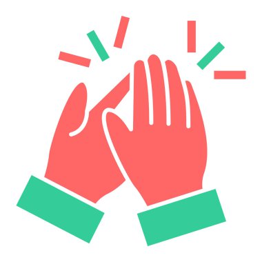 Ellerin bir hareketiyle. vektör illüstrasyonu