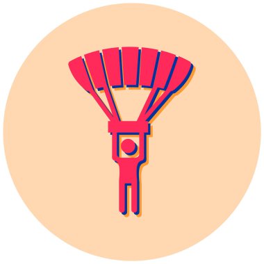 Kişisel ve ticari kullanım için resim simgesi. paraşüt