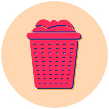 Sepet. Web simgesi basit illüstrasyon