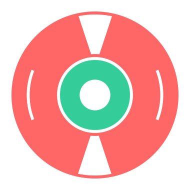 cd disk simgesi vektör illüstrasyonu