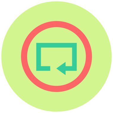 Projeniz için sol yön ok simgesi