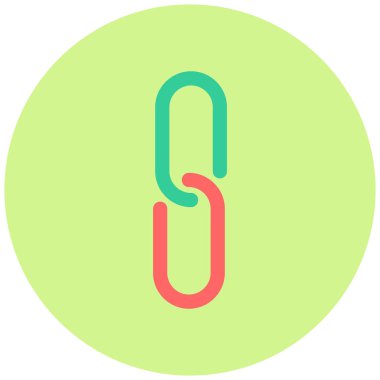 Bağlantı. Web simgesi basit illüstrasyon