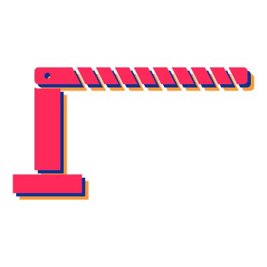 Yol işareti simgesi. Beyaz arkaplanda izole edilmiş web tasarımı için trafik vektör simgelerinin izometriği