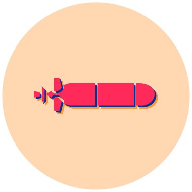 Bomba simgesinin vektör illüstrasyonu