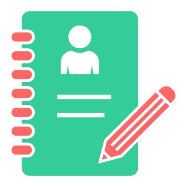 Kalem. Web simgesi basit illüstrasyon