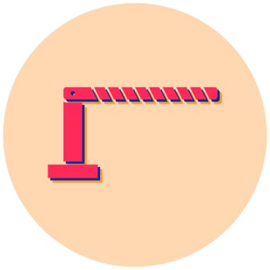 Bariyer Simgesi, vektör illüstrasyonu