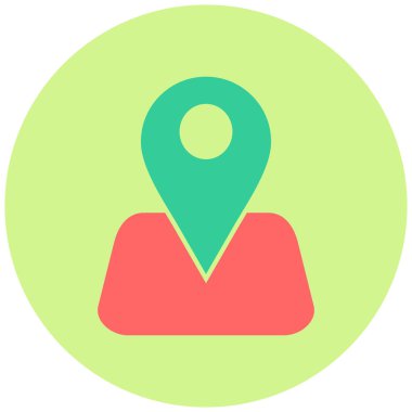 konum. Web simgesi basit illüstrasyon