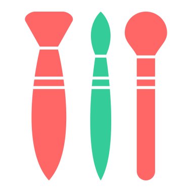 Makyaj fırçasının vektör çizimi