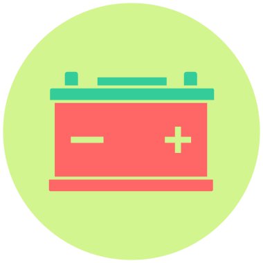 Pil. Web simgesi basit illüstrasyon