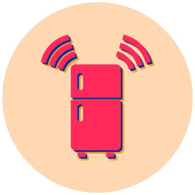 Modern ofis simgesinin vektör illüstrasyonu