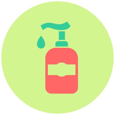 Bir şişe simgesinin vektör illüstrasyonu