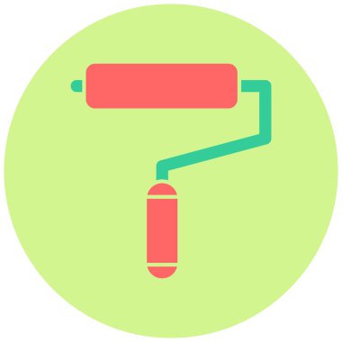 Paint Roller modern simgesinin vektör çizimi 