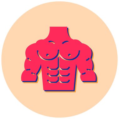 İnsan vücudu simgesi. Web için akciğer vektör simgelerinin düz çizimi