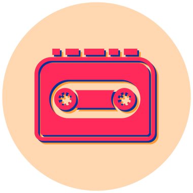 kaset teyp vektör simgesi