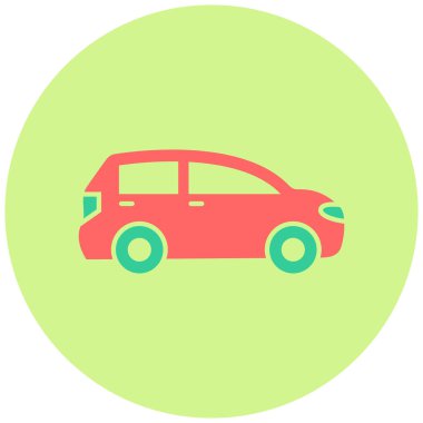 - Araba. Web simgesi basit illüstrasyon