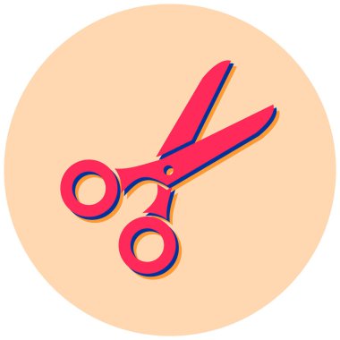 makas simgesi vektör illüstrasyonu