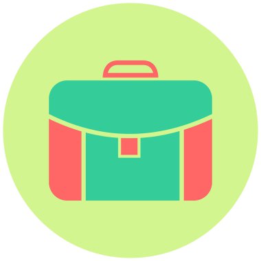 Çanta. Web simgesi basit illüstrasyon