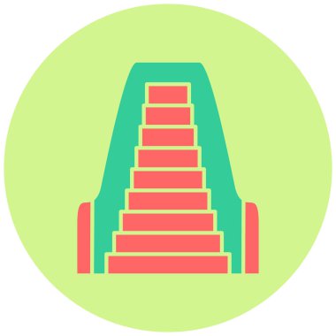 Yürüyen merdiven. Web simgesi basit tasarım