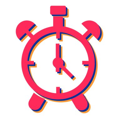 Saat simgesi vektör illüstrasyonu