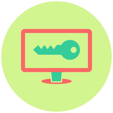 Bilgisayar. Web simgesi basit illüstrasyon